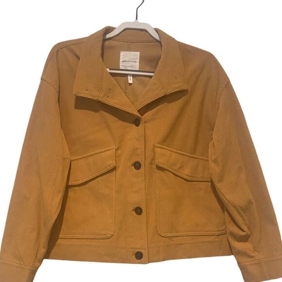Avec Les Filles Jackets & Blazers - AVES LES FILLES - Relaxed Corduroy Jacket     Size: Large Color: Camel